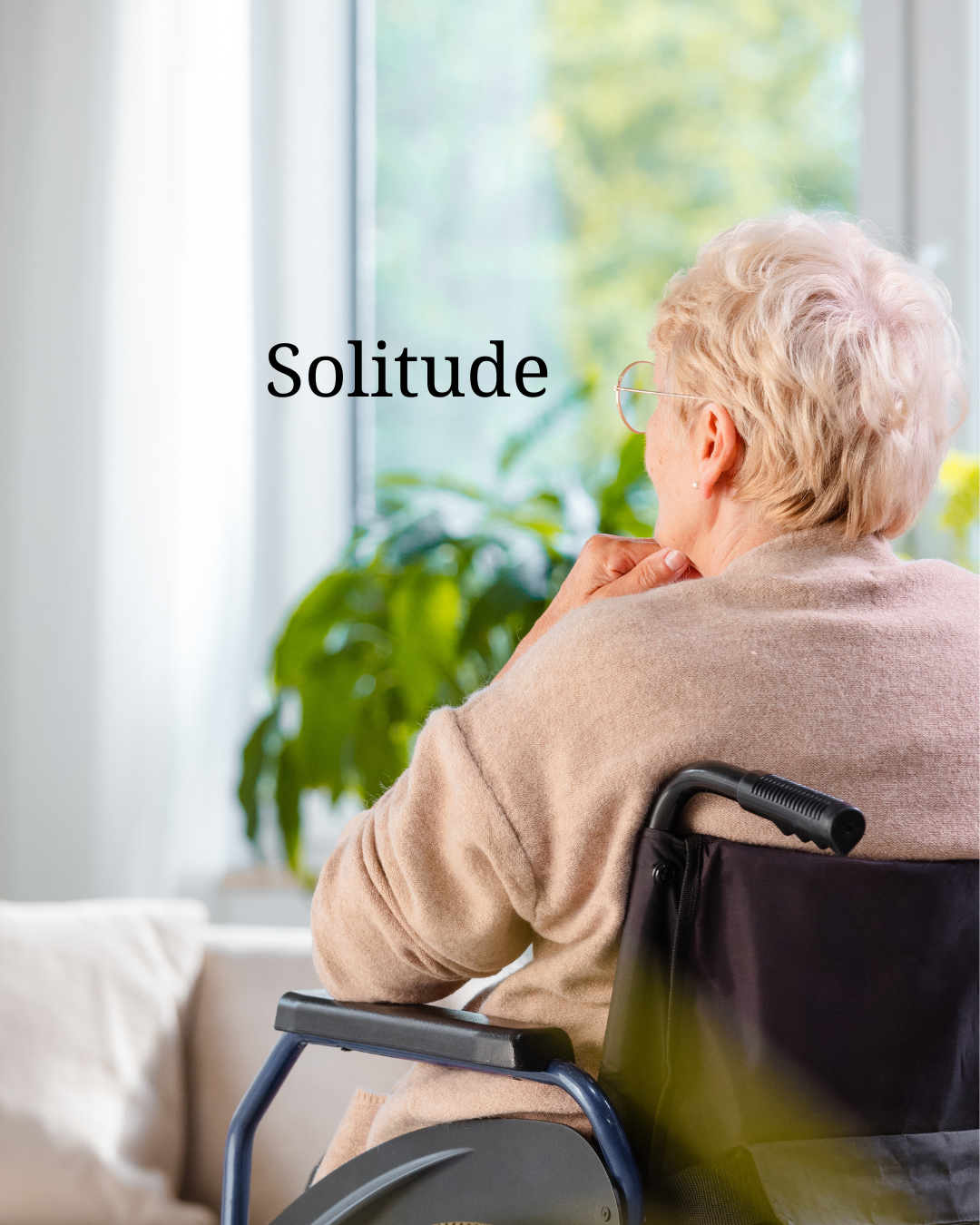 La solitude des personnes séniors , fragilisées.